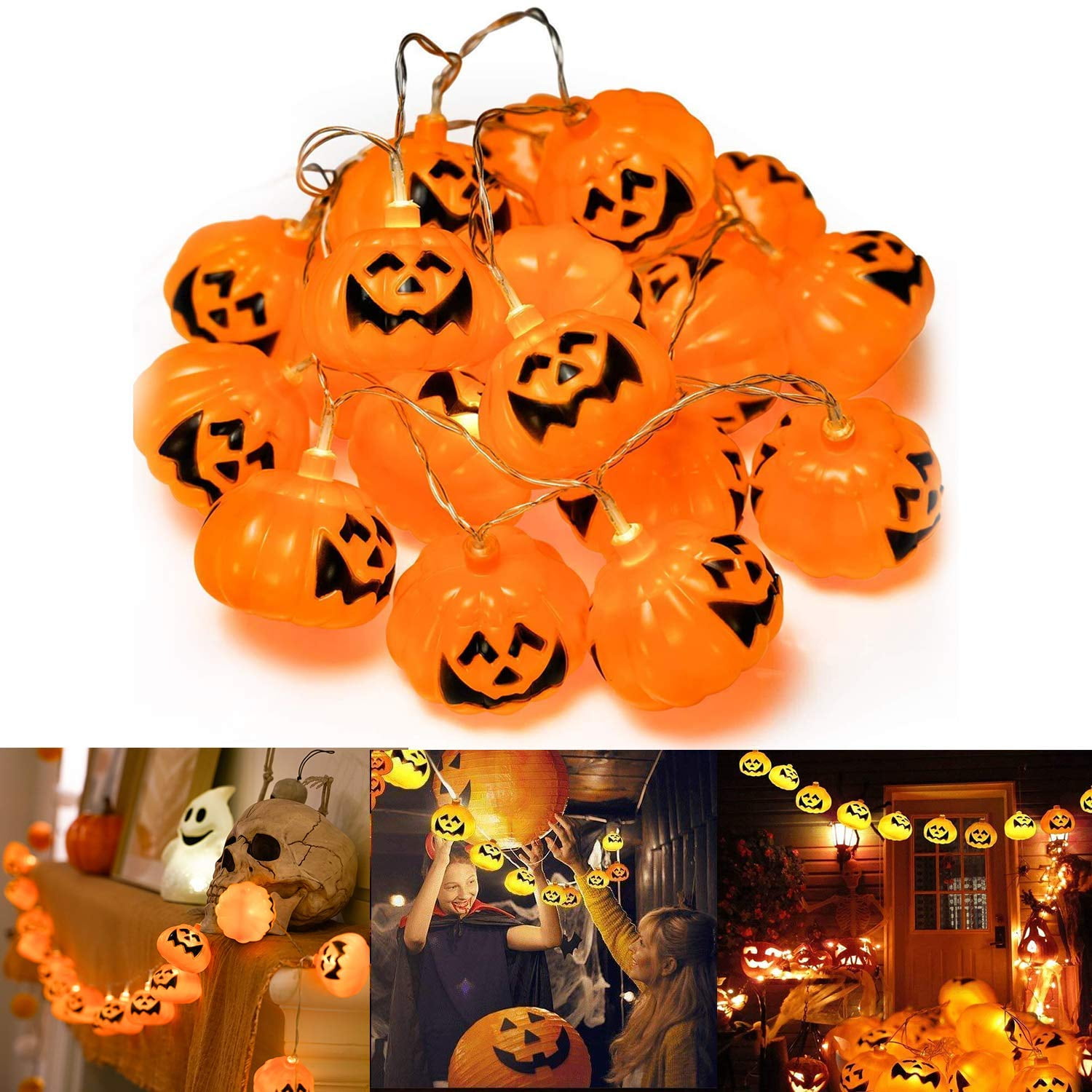 Pumpkin Lights, Doingart 30 LED Pumpkin Halloween