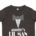 thumbnail image 4 of Inktastic Auntie Lil Man Tuxedo Front Boys Toddler T-Shirt, 4 of 5