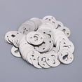 thumbnail image 2 of yuksok 100 Pieces Metal Round Type Keyhole Shelf Brackets Hangers for Picture Hanging (, 2 of 9