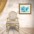 thumbnail image 3 of Robinson, Carol 18x15 Gold Ornate Wood Framed with Double Matting Museum Art Print Titled - Teal Marble, 3 of 4