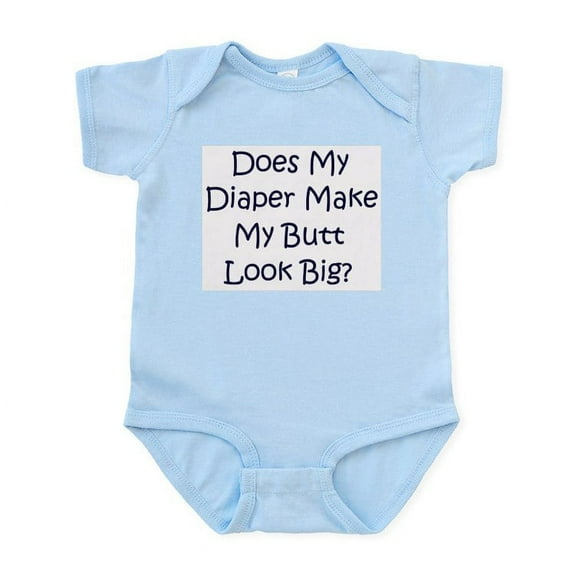 CafePress - Does This Diaper Make My Butt Look Big? Baby Onsie - Baby Light Bodysuit, Size Newborn - 24 Months