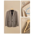thumbnail image 3 of SONGMICS Percha de Madera Maciza, Juego de 10, con Ranuras, Barra Antideslizante, Gancho 360°, para Trajes, Abrigos, Natural y Oro Rosa, 3 of 5