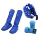 thumbnail image 3 of Equipo de entrenamiento de karate con espinilleras, calzado, casco de entrenamiento de boxeo, para artes marciales de sparring, Sanda, Grappling Azul XL, 3 of 8