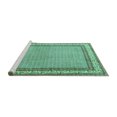 thumbnail image 2 of Ahgly Company Machine Washable Indoor Square Persian Turquoise Blue Traditional Area Rugs, 8' Square, 2 of 4