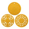 thumbnail image 2 of 3x almohadillas calientes de silicona de encimera Sunnimix Mantel individual Amarillo, 2 of 8