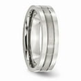 thumbnail image 4 of Stainless Steel Grooved 6mm Satin and Polished Band Size: 11; for Adults and Teens; for Women and Men, 4 of 6