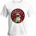 thumbnail image 1 of Camisetas para hombre, camisetas casuales de manga corta con diseño de Papá Noel y perro, camisetas gráficas para adolescentes, niños y hombres., 1 of 8