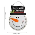 thumbnail image 3 of Christmas Advent Decorative & Reusable Wooden Countdown Calendar Cute Christmas Decor 11x9.8 Snowman Countdown Snowman Decor/ Christmas Wall Calendar Wooden Calendar, 3 of 9