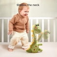 thumbnail image 4 of TUMAMA Dinosaur Dancing Interactive Baby Toy, Mimicking Twisted Electronic Soft Plush Toy with Talking Recording Repeat Talking, Talking Dinosaur Toys for Girls and Boys, 4 of 7