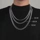 thumbnail image 1 of Collar de acero de titanio, cadena cubana de hip-hop de moda, cadena de suéter de estudiante, cadena de clavícula de pareja, 1 of 5