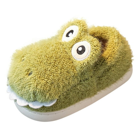 

Kids Home Slippers Warm Heel House Slippers For Lined Winter Indoor Shoes