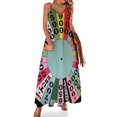 thumbnail image 1 of Rueda de la fortuna rueda de carnaval (programa de juegos) Vestido sin mangas vestidos para vestido de fiesta mujer verano, 1 of 7