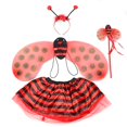 thumbnail image 1 of Disfraz de abeja amarilla de 4 piezas para Halloween, diadema con antenas de abeja para niñas, alas, varita mágica, vestido divertido, conjunto de accesorios de hada, 1 of 6