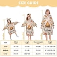 thumbnail image 4 of FORMRS Wearable Blanket Hoodie with Sleeves for Kids Cozy Flannel Sweatshirt, Campfire Pattern, 4 of 7