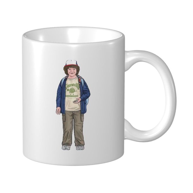 Taza de café con cómics de Stranger Things para cacao, té y bebidas | Capacidad para 12 onzas | Taza de cerámica para acampar | Taza de café pequeña