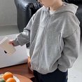 thumbnail image 6 of YDFCWXW Boys Zip Up Hooded Sweatshirts with Pockets Fall Outfits 2026 | Lightweight Oversized Hooded Sweatshirts, Featuring a Full Zip Design and Pockets for Daily Wear (Grey, 7-8 Years), 6 of 7