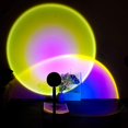 thumbnail image 1 of Sunset Projection Led Light, Rainbow Floor Stand Modern Lamp Night Light for Living Room Bedroom FYBTO tic Projector Gift for Wedding Birthday Party -USB Charging (Sunset Red), 1 of 5