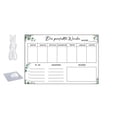 thumbnail image 2 of UNLLLL Hanging Erasable Acrylic Weekly Plan Note Board Lanyard Message Board Monthly Plan Memo Board, for Students and Office Workers, 2 of 4