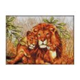 thumbnail image 1 of Kits de punto de cruz DIY Familia de leones 14CT Costura estampada 44 X 33 cm (D425) Tmvgtek Oficina Multiescena Multifunción, 1 of 9