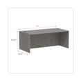 thumbnail image 2 of Alera Valencia Series Straight Front Desk Shell, 71" x 35.5" x 29.63", Gray, 2 of 9