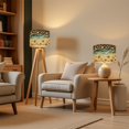 thumbnail image 3 of Lamp Shades Set of 2 Beach Shore Starfish Seashells Clear Ocean Water 13" x 13" x 10" Lampshade for Table Lamps Floor Lamps Lamp Shade Replacement Easy Assembly Required, 3 of 8