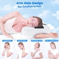thumbnail image 4 of Almohada para dormir de lado SAHEYER, espuma viscoelástica mejorada, negra, 4 of 9