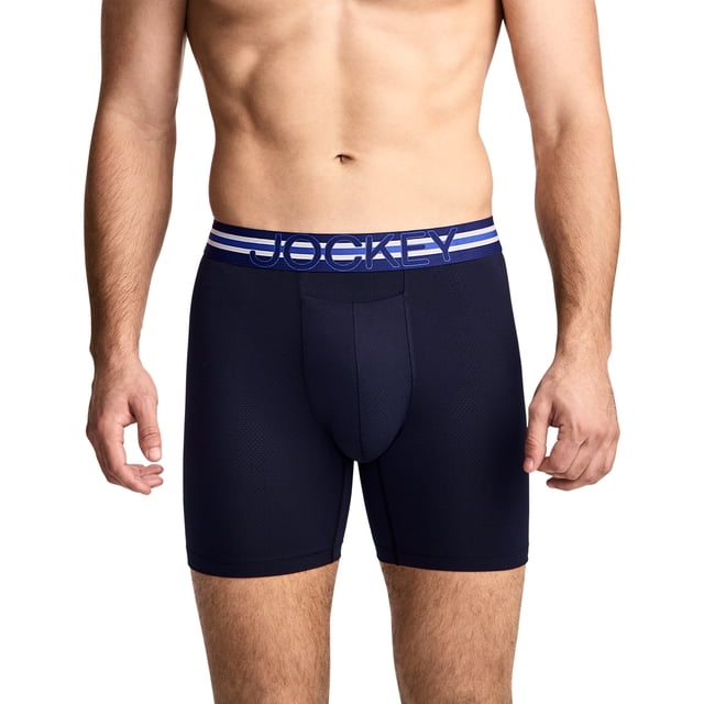 Jockey Sport Caleçon Boxeur pour Hommes avec Pochette de Stabilité en Microfibre 6 Po