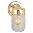 thumbnail image 1 of Design House  Jelly Jar Outdoor Downlight - Polished Brass Finish, 1 of 1