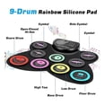 thumbnail image 5 of Hand Roll Drum Set,9 with Headphone Jack,Electronic Drum Kit Built-in Speaker Drum Pedals Sticks,Gifts for Kids, 5 of 5