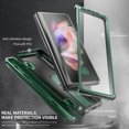 thumbnail image 6 of Case for Samsung Galaxy Z Fold3 with Hidden Screen Protector Kickstand S Pen Holder Hinge Protection, Rugged PC Shockproof Cover Compatible MagSafe Wireless Charging Non-Slip Case,Armygreen, 6 of 6