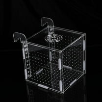GOOHOCHY Transparent Acrylic Fish Tank Breeding Box for Hatchery and Isolation 4.72x3.54x3.15 Inches