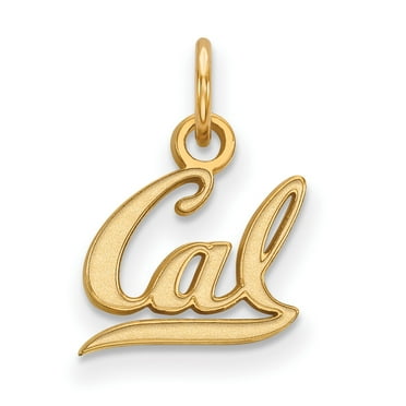 UC Berkeley Golden Bears School Letters Logo in Sterling Silver Circle UC Berkeley Golden Bears School Letters Logo in Sterling Silver Circle
