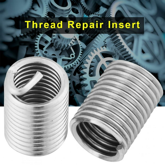 Insert de Fil Enroulé, Durable Longue Durée de Vie Résistance à l'Usure Filetage Réparation Insert, Meuble en Bois pour Perceuse