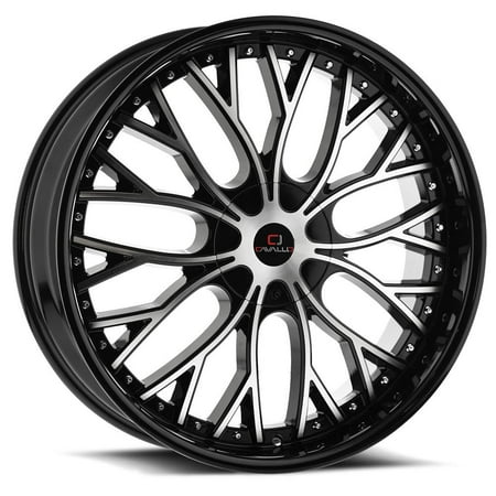 Cavallo CLV-33 26x9.5 Blank 5x/6x +18 Cb 78.1 Gloss Black & Machined