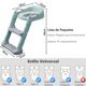 thumbnail image 5 of Asiento de Entrenamiento para Baño con Escalera Antideslizante, Plegable Adaptador WC Reductores, Cojín Blando Extraíble, Altura Regulable Baño Entrenador, 5 of 9