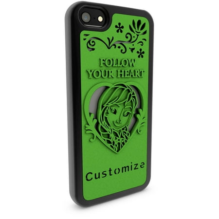 Apple iPhone 5 and 5S 3D Printed Custom Phone Case - Disney Frozen - Anna