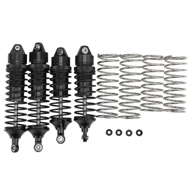 Amortiguador RC delantero y trasero de aluminio, 4 piezas Amortiguadores delanteros y traseros delanteros de aluminio Amortiguador de suspensión delantero y trasero Uso conveniente