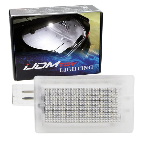 Super Bright 2W High Power Xenon White Full LED Trunk Cargo Area Light Assembly For Dodge Challenger Charger Dart Magnum Chrysler 200 300 Sebring, Powered by 18-SMD LED Diodes