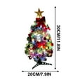 thumbnail image 3 of geerera 12 Inch Tabletop Christmas Tree, Artificial Mini Pine Tree with LED Lights and Ornaments, for Home Decor, Office Desk, Holiday Display, 3 of 9