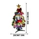 thumbnail image 3 of Árbol de Navidad de mesa miniatura, decoración para el hogar, regalo de Navidad, árbol verde de 30cm con adornos y luces, 3 of 9