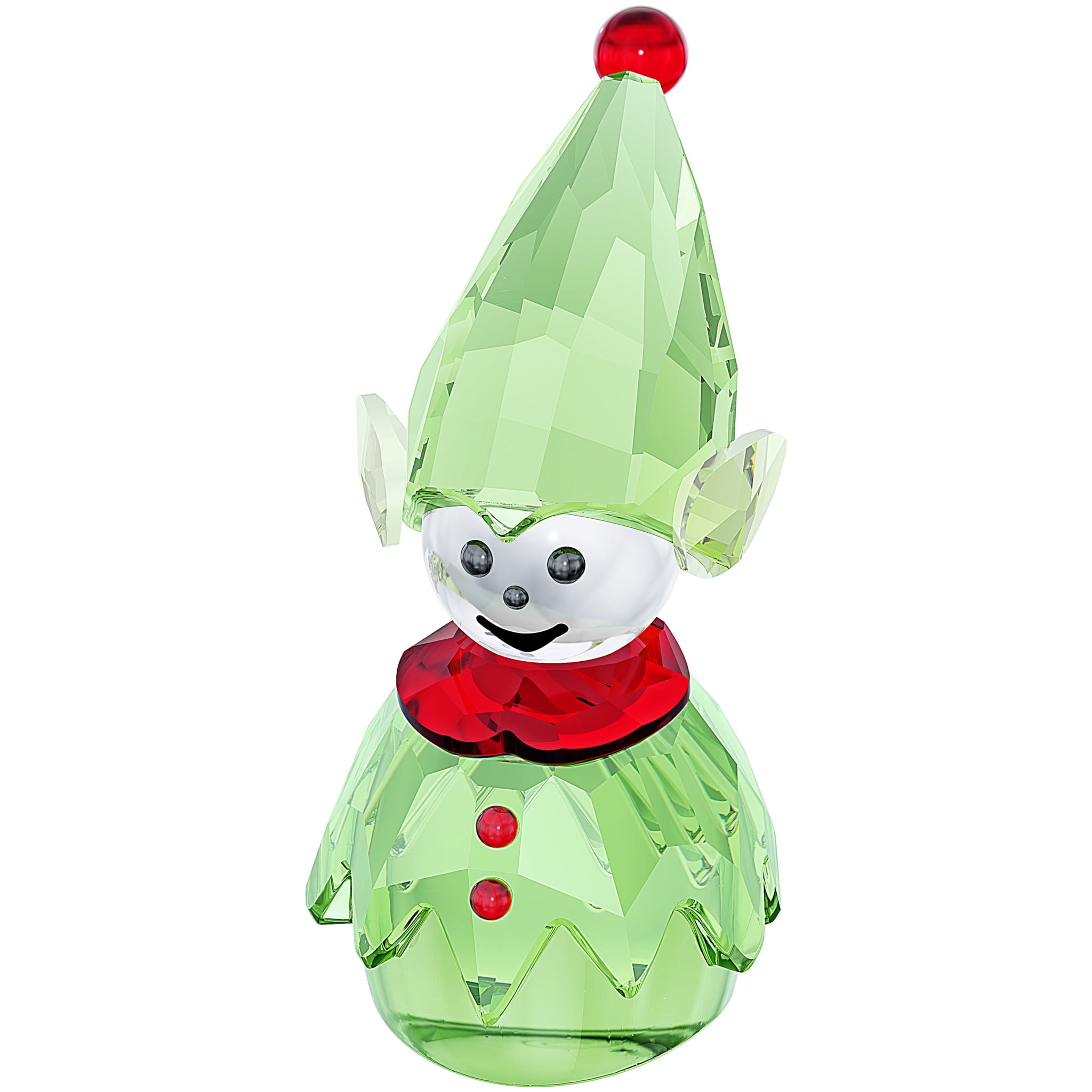 Swarovski Green Crystal Christmas Figurine SANTA'S HELPER 5059034