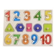 thumbnail image 2 of Kids Wooden Peg Puzzles Set With Alphabet Numbers Fruits Animals And Vehicles, 2 of 9