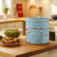 thumbnail image 5 of Starfish Shell Pressure Cooker Cover Floral Sand Summer Beach Blue Wood Grain Dust Cover for Kitchen Appliances with Top Handle & Storage Pockets, Fits 6 Quart Instant Pot, Air Fryer, Crock Pot, 5 of 9