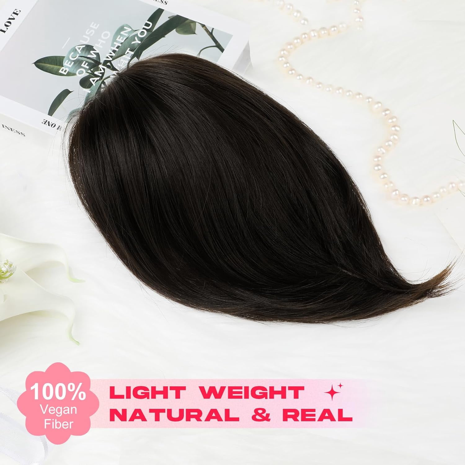Ponytail Extension, 10" Short Claw Clip in Ponytail Hair Extensions Messy Bun Hair Piece Natural Soft Synthetic Straight Pony Tail Hair Pieces for Women