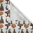 thumbnail image 6 of Ambesonne Halloween Grommet Curtain, Pumpkin Witch Hat Cat, 50" x 63", Brown Orange Green, 6 of 6