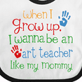 thumbnail image 4 of Inktastic Art Teacher Like Mommy Boys or Girls Baby Bib, 4 of 4