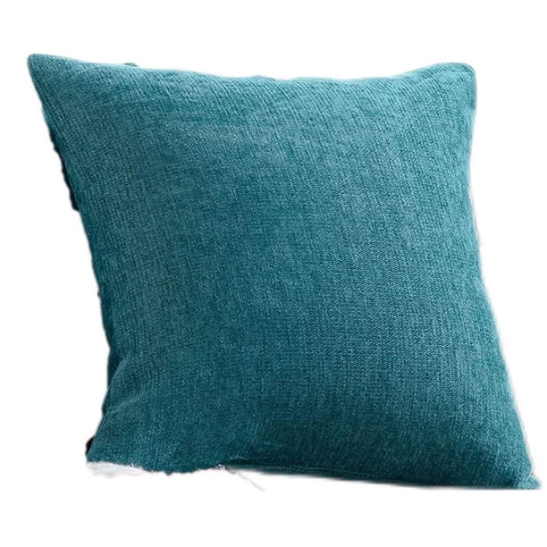 Fundas de almohada de 18.0 x 18.0 in, juego de 2 fundas de almohada decorativas de granja rústica sólida, funda de cojín cuadrada para decoración de sofá en casa Ormromra CZJJ-ZC70-4