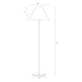 thumbnail image 5 of Brightech Mika – Free Standing Classic Floor Lamp – Elegant Tall Pole Lamp for Living Room or Bedroom – Mid-Century Modern Stand Up Lamp with A-Line Open Shade and LED Bulb – Gold/Antique Brass, 5 of 5