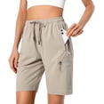 thumbnail image 1 of Pantalones cortos cargo de senderismo Hugut para mujer, de secado rápido, resistentes al agua, 1 of 7