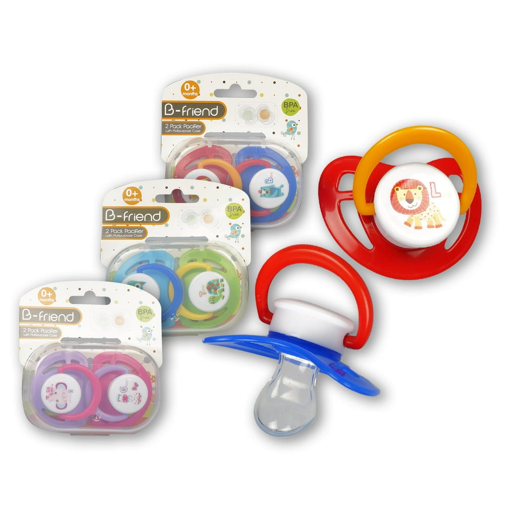 2 Piece Pacifier Set with Plastic Case 2 PACK